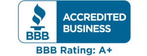 BBB ACREDITED BUSINESS RATING: A+ logo